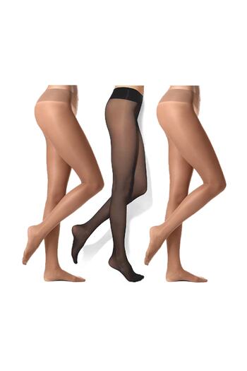 Bonny Silver Odor-Free Pantyhose Silver Socks 3 Pack