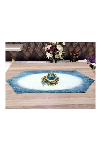 Benlisso Home Benlisso Runner cu două fețe, țesătură anti-pete cu ciucuri Floral și etnic
