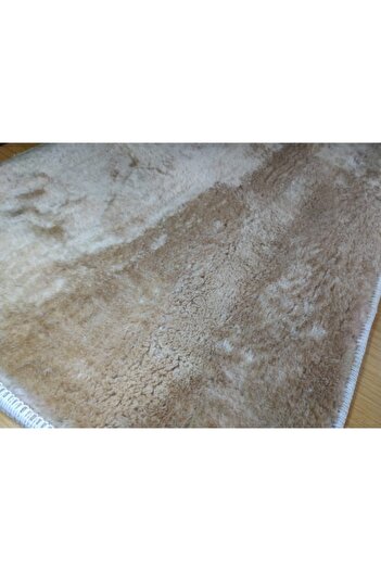 Başaran tekstil 50x80cm Kaymaz Tabanlı Pofuduk Kalın Paspas, Evin Her Yerine, Ipeksi Dokunuş