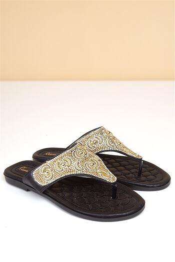 Pierre Cardin PC-6529 Black Women's Slippers