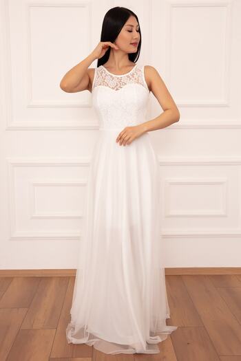PULLIMM Metiy 3380-4 Lace And Chiffon Dress