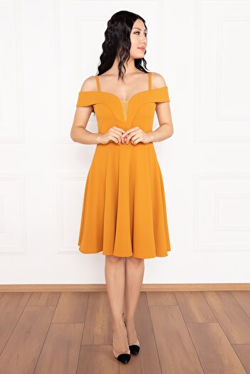 PULLIMM Bess 13249 Коротке плаття з крепу