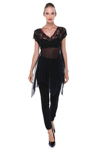 Quincey Lace-tulle Tunic