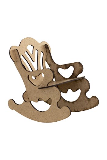 Joy and Toys Ahşap Sallanan Sandalye Boyama Seti -6'lı Boya+fırça