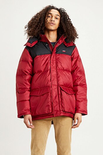 Levi's Men's Red Fıllmore Med Parka
