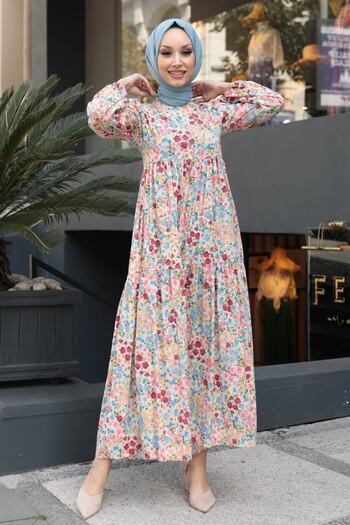 Gizce Flamini Beige Dress
