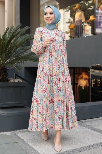 Gizce Flamini Beige Dress