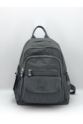 MEGA Gray 255 Crinkle Fabric Backpack