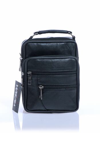 By Hakan Nw-4000 Men's 100% Genuine Leather Medium Size Bag with Hand and Shoulder Strap Very Suitable for Daily Use