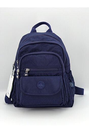 MEGA Navy Blue Clinker Fabric Backpack 255