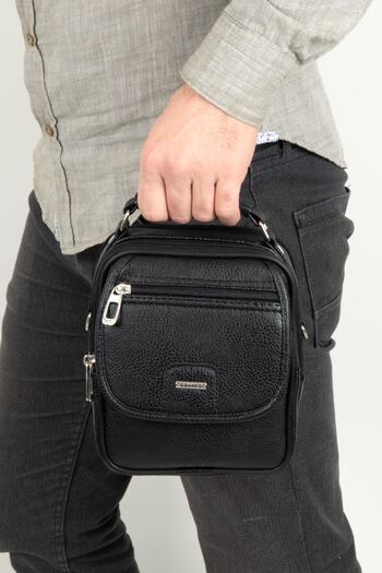 By Hakan Ck11 Medium Size Vertical Men's Hand and Shoulder Daily Use Business Stylish Design Multi-Compartment Bag