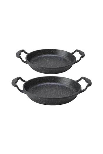 Eda 2 Piece Enraz Aluminum Casting Pan Set 20cm 22cm Rose Gold