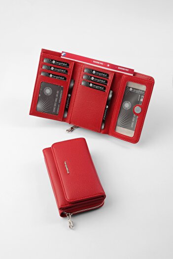 CENGİZ PAKEL Red Women's Wallet