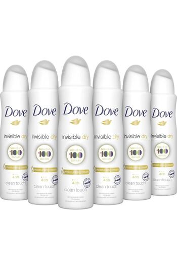 Dove Kadın Deodorant Anti-perspirant Invisible Dry 150 ml - 6'lı Avantaj Paketi
