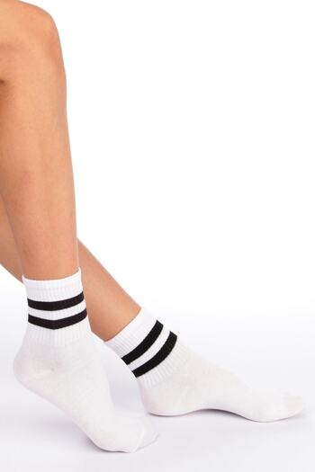 Esinti Circle Themed Socks - White