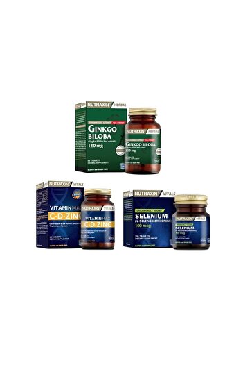 Nutraxin Ginkgo Biloba and Vitamin Max + Selenium - 60 Tablets