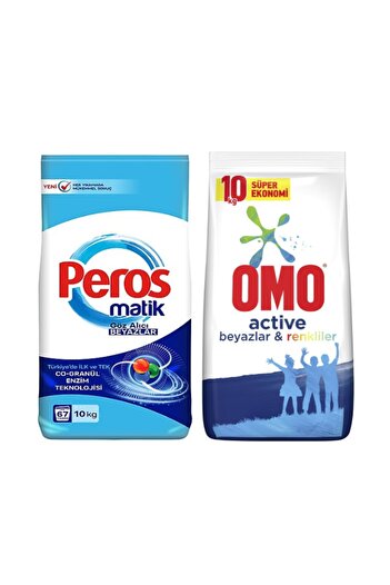 Peros Matik 10kg  Omo Matik Renkliler Ve Beyazlar 10kg