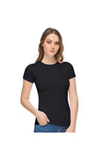 Tutku Elit Women's Elastane Half Sleeve Black 2 Pack
