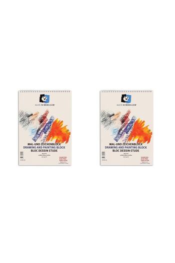 Alex Schoeller Picture Notebook 25x35 Spiral 165 gr 15 Sheets 2 Pieces