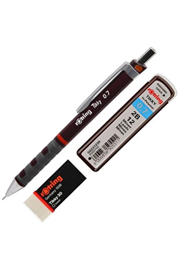 Rotring Tıkky Rd 4C Line Claret Red 0.7 mm Nib Versatil Pen Set