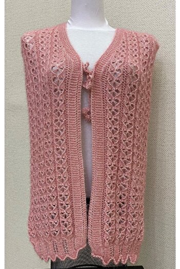 AYHANHOME Heart Knitted Silvery Crystal Dowry Women's Vest