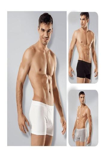 Tutku Men's Mixed Color 3-Piece Lycra Boxer