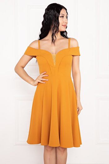 PULLIMM Bess 13249 Коротке плаття з крепу