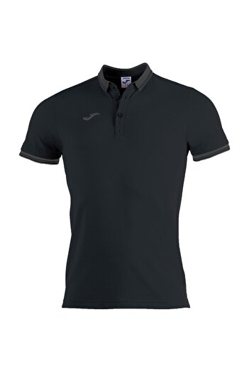 Joma Μαύρο ανδρικό μπλουζάκι πόλο - Ss 100748 .100
