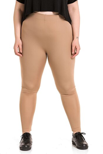 DISENTIS MODEST Large Size Elastic Waist Ankle Length Mink Tights