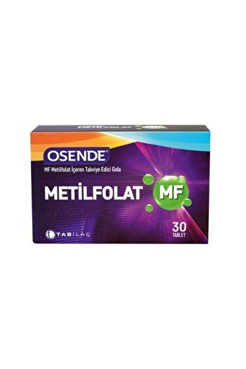 Tab İlaç Osende Metilfolate 30 Tablets 8680133001031