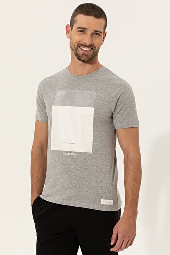 Pierre Cardin Ανδρικό T-Shirt Light Grey Melange - G021Sz011.000.1369925