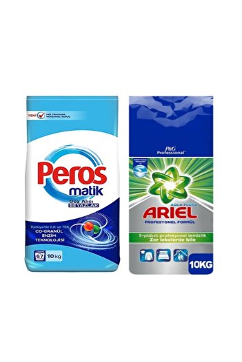 Peros Matik 10 Kg + Ariel Matik Beyazlar Için 10 Kg