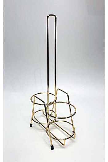 Jenisa 2 Piece Metal Gold Stand Oil Pot Sauce Bowl