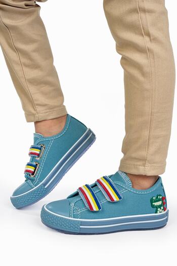 Solo Bag Turquoise Lighted Orthopedic Daily Sports Shoes for Boys
