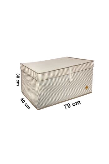 FORSACE 5 Multi-Purpose Storage Box Organizer with Lid Mega Plus 70 X 40 X 30 cm