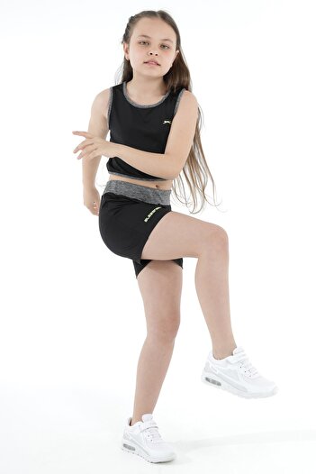 Slazenger DESTA IN Παιδικό Μαύρο Κάτω Επάνω Σετ