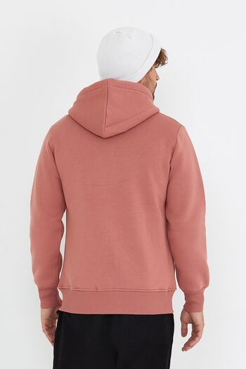 AMAZING CRASH Dusty Rose Unisex Φούτερ με κουκούλα με τρία κλωστές Basic