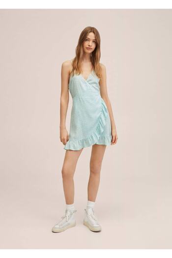 Mango Teen Turquoise Dress for Kids