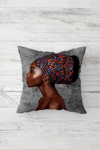 on the clouds African Black Woman Ethnic One Side Printed Hidden Zipper Throw Pillow Sofa Cushion Cover