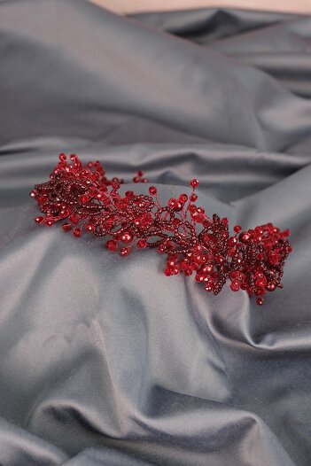 Hobigram Crystal and Sand Beaded Bridal Hair and Turban Accessory for Brides – Bridal Accessory, Stylish Design