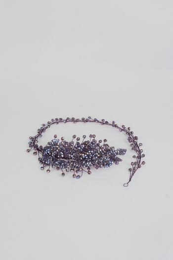 Hobigram Flizyy Crystal Beaded Bridal Crown Hair Accessory for Brides – Bridal Accessory, Stylish Design – Ge