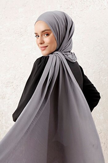 Nilbutik Combed Cotton Shawl Sky Gray