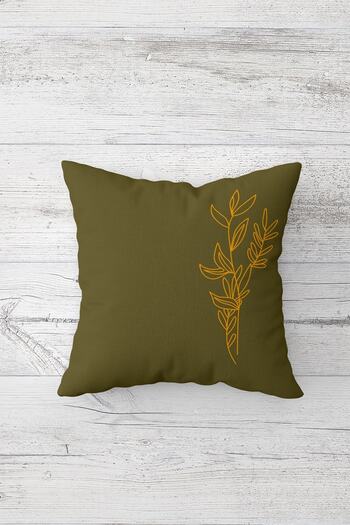 on the clouds Olive Branch Pattern One Side Printing Hidden Zipper Washable Stain Resistant Decorative Throw Pillow Case