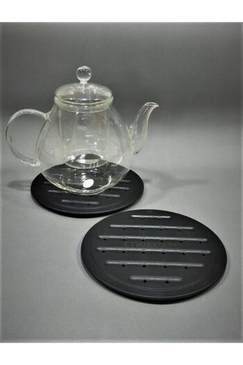 COOKCASE Black 2 Piece Bakelite Trivet
