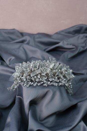 Hobigram Bridal Hair Accessory Bade Beaded Flower Pattern Bridal Henna Tiara – Other Hair Accessories – Other Sa