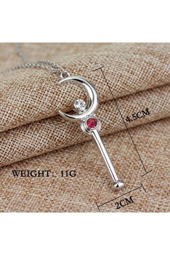 Acousticworld Gray Sailor Moon Moon Warrior Crown Anime Metal Chain Necklace