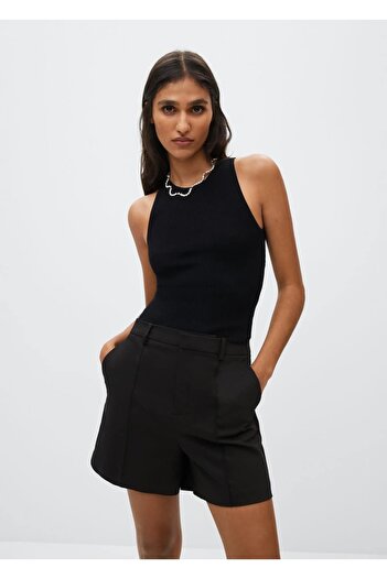 MANGO Woman Slit Knitted Top