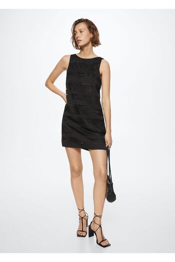 MANGO Woman Openwork Detailed Dress