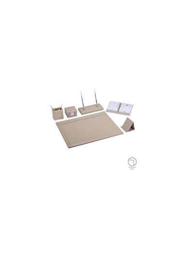 Gıpta Solid 7 Piece Desk Set Cream 7120