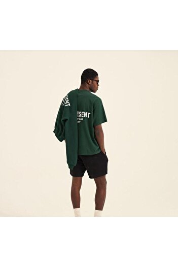 Benisengiydir Unisex Σκούρο Πράσινο Premium T-shirt με στάμπα Oversize με λαιμόκοψη με κοντό μανίκι